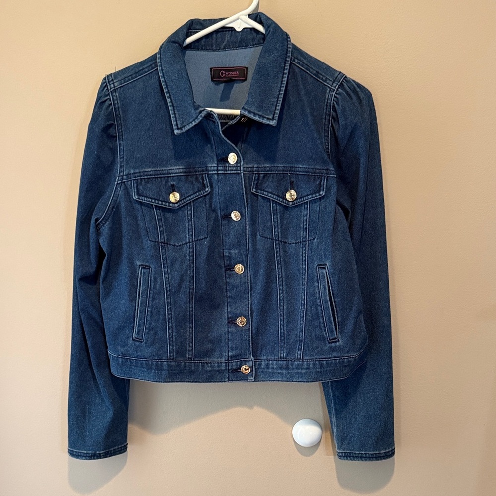 Christian Siriano Dark Blue Denim Jacket